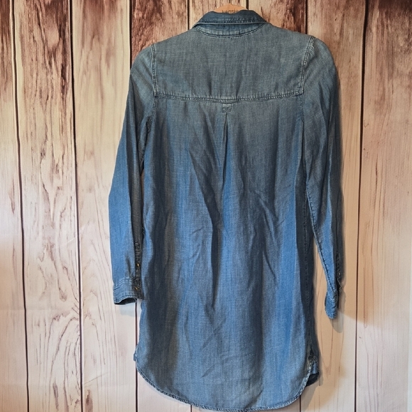 American Eagle Outfitters Blue Denim Shirt Dress Size XS - Picture 7 of 7